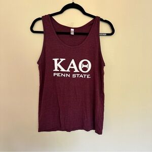 Early 2010s Kappa Alpha Theta Sorority Penn State Tank Top Size Medium